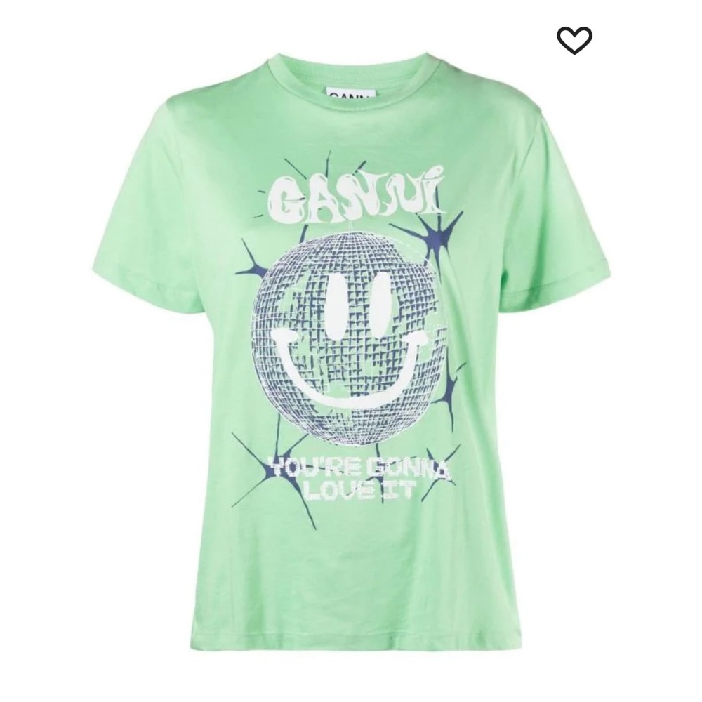 GANNI disco ball tee in M